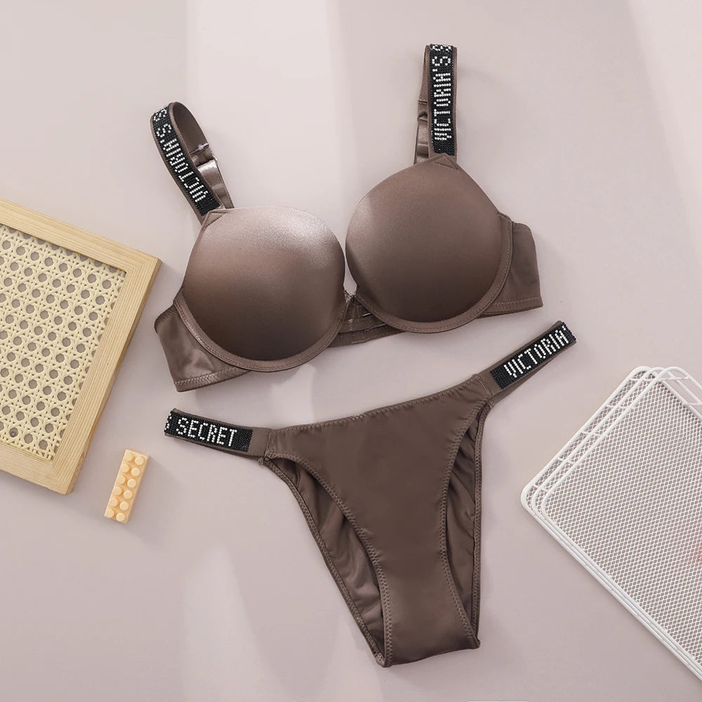 Lace Push-Up Bralette & Panty Set – Seamless, Breathable Lingerie Set | Everyday Comfort