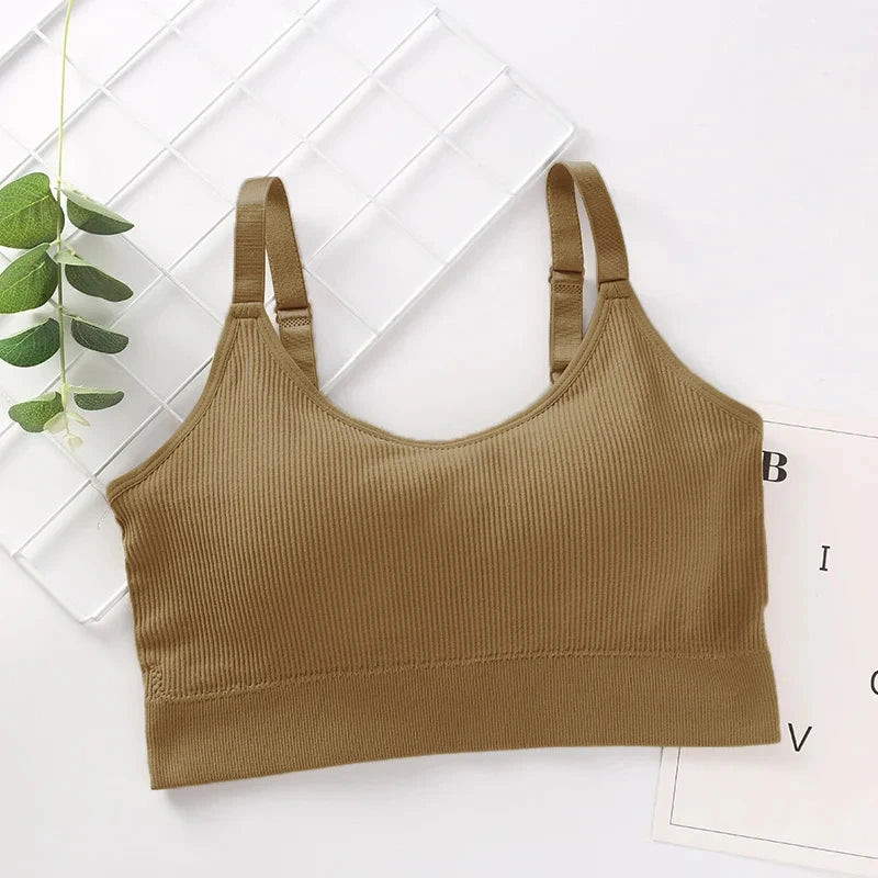 Top de Tubo Sin Aros - Sujetador de Algodón Sexy para Mujer
