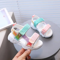 JGSHOWKITO Kids Mesh Sport Sandals - Breathable Anti-Slip Summer Shoes