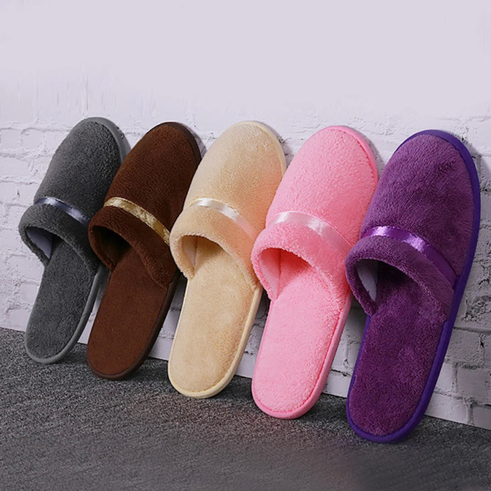 Pantuflas de Felpa Mujer - Antideslizantes Silenciosas para Casa Invierno