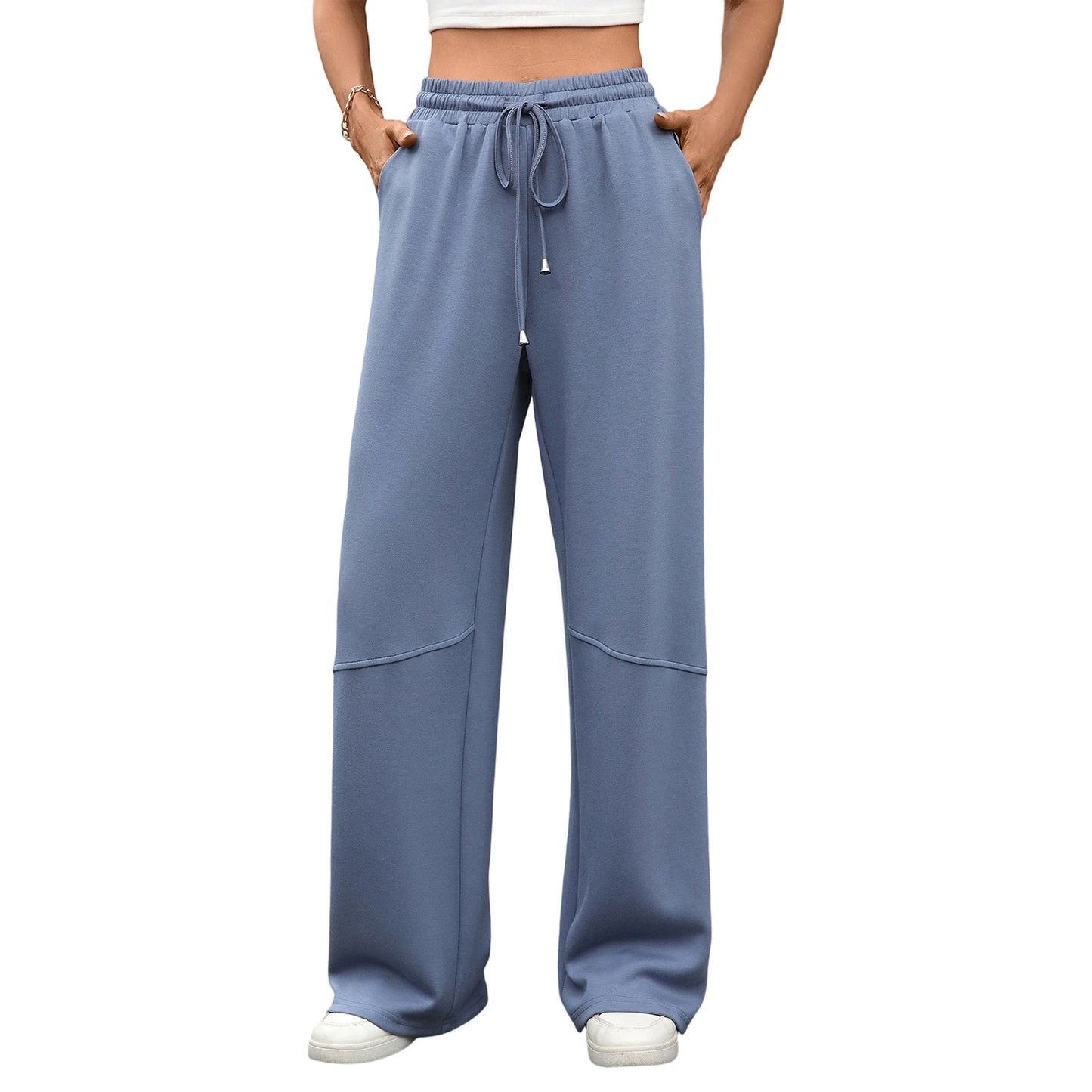 Women s Winter Warm Fleece Lined Jogger Pants with Adjustable Drawstring Waist and Pockets for Cold Weather Comfort