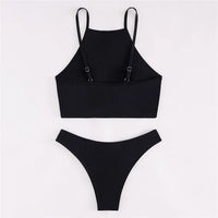 Bikini Negro Push Up - Traje de Baño Brasileño Sexy 2026