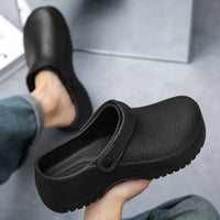 Men's Waterproof EVA Slides | Anti-Slip Chef & Kitchen Work Shoes