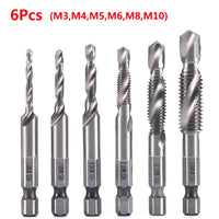 HSS Titanium Metric Tap Drill Bits Set | M3–M10 Thread Taps