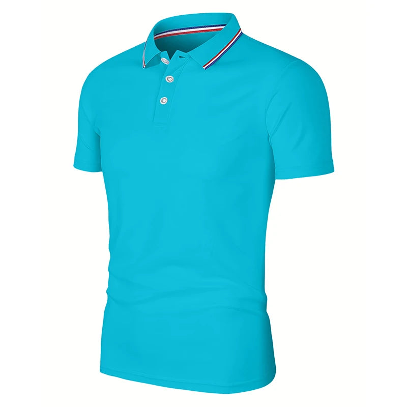 Men's Premium Polo Shirt - Breathable Casual Short Sleeve