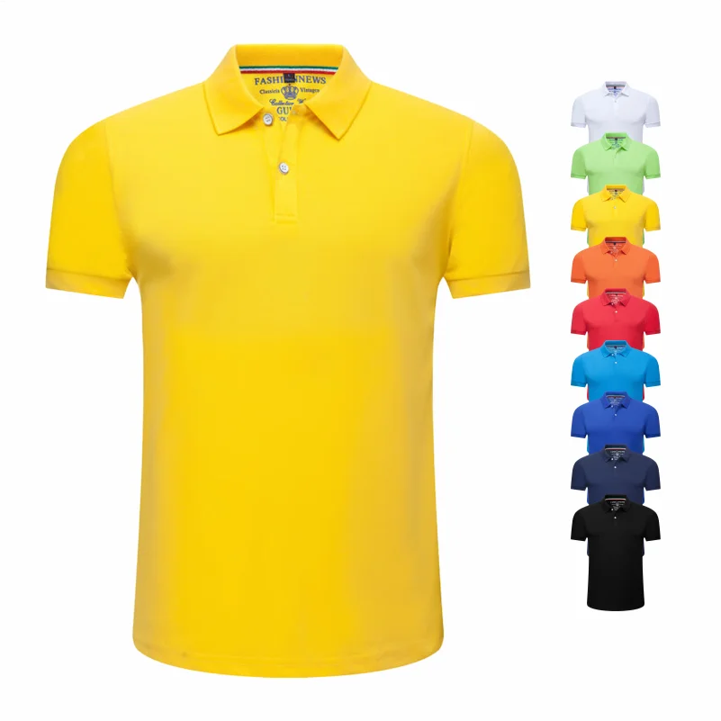 Men's Short Sleeve Polo Shirt — Breathable, Solid Color, Smart Casual Fit