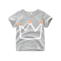 Boys Summer Cartoon Stripe T-Shirt | Short Sleeve Kids Tee Ages 2–9 Years