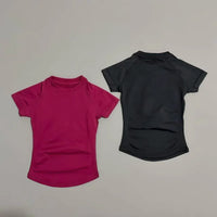 Women's Seamless Workout Top – Short Sleeve Yoga & Gym T-Shirt | Slim Fit Activewear