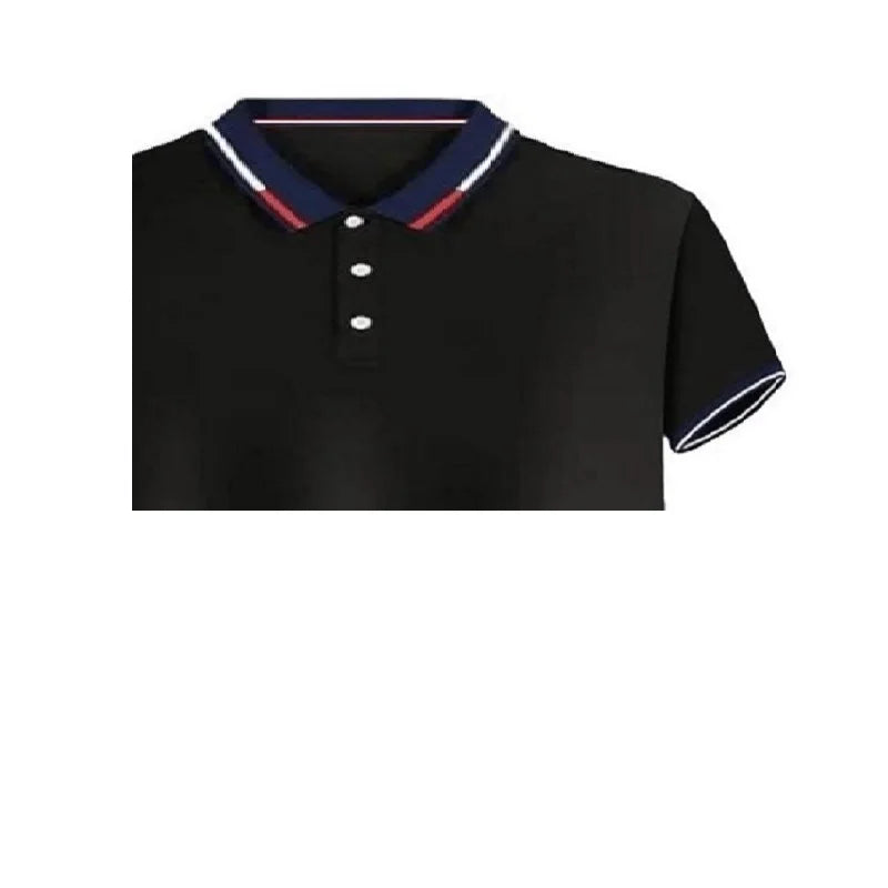 Contrast Color Striped Polo Shirt | Men’s Casual Short Sleeve Summer Top