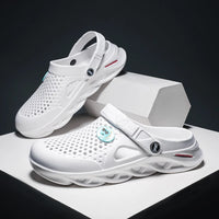 Men's Platform Clogs | Anti-Slip Waterproof Sandals for Beach, Garden & Casual Wear