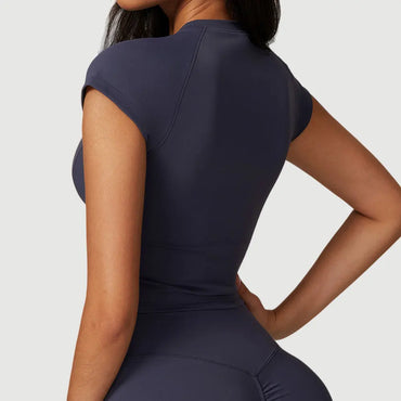 Women's Quick-Dry Yoga Top | Short Sleeve Active Shirt