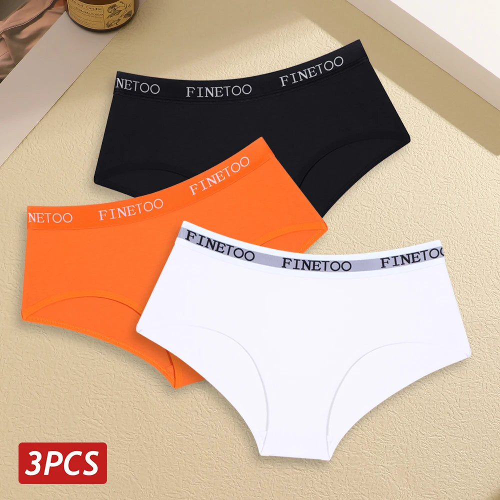 Set de 3 Panties de Algodón Suave para Mujer