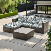 Floral Outdoor Sofa Cushion Cover | Elastic Stretch Patio Sofa Back Cover