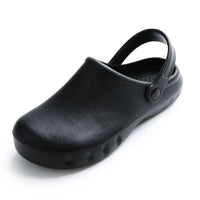 Unisex Non-Slip Eva Sole Shoes - Comfortable Black Work Shoes for Nurses, Chefs, and Office Use, Easy Slip-On Design, Tire Texture Sole for Enhanced Grip, Chef Clogs, Slip-On Footwear, Durable Slippers, Non-Slip Work Shoes