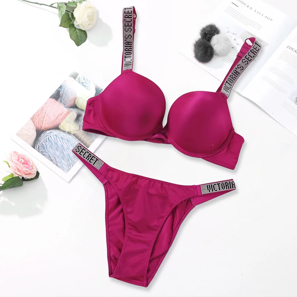 Women's Sexy Lingerie Set – Push-Up Bra & Panty | Soft, Breathable & Elegant