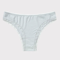 Ice Silk G-String Tanga – Low-Rise, Ultra-Soft Lace Trim | Women's Everyday Underwear | M–XL