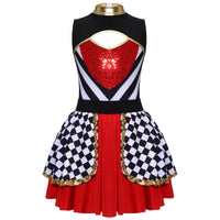 Girls Racing Queen Costume Dress - Sequin Tutu Halloween Outfit