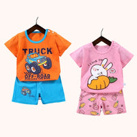 Kids Cotton T-Shirt and Shorts Set – Animal Print
