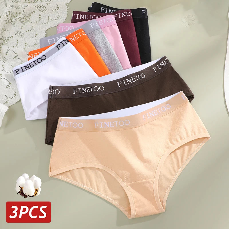 Set de 3 Panties de Algodón Suave para Mujer