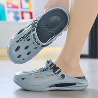 Men's Sport Clogs with Buckle Strap - Non-Slip EVA Beach & Driving Shoes