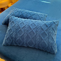 Velvet Geometric Pillowcase 48x74cm | 500TC Soft Twill Pillow Cover