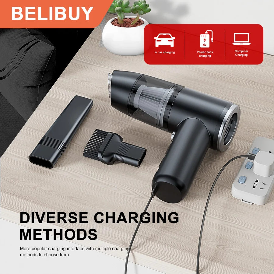 Wireless Handheld Vacuum Cleaner - High Power Portable Car & Home Cleaner with HEPA Filter