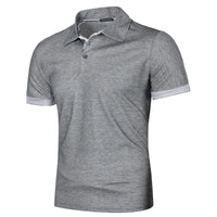 Men's Short Sleeve Polo Shirt – Lightweight Breathable Lapel Tee | Casual Streetwear Summer Top