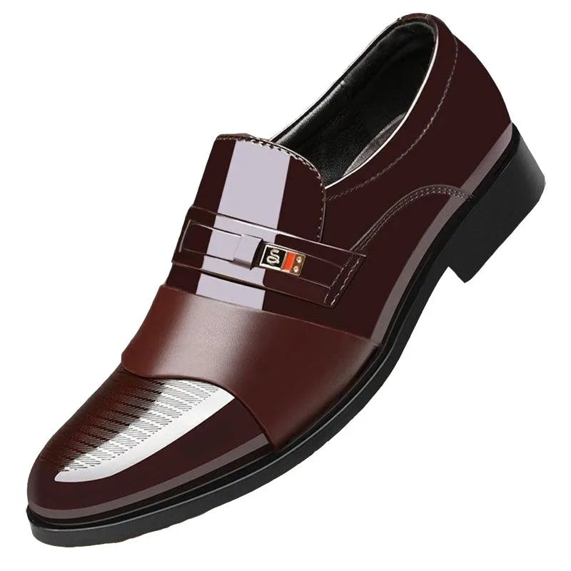 Zapatos de Cuero para Hombre - Elegantes Formales Estilo Oxford Punta Puntiaguda para Negocios