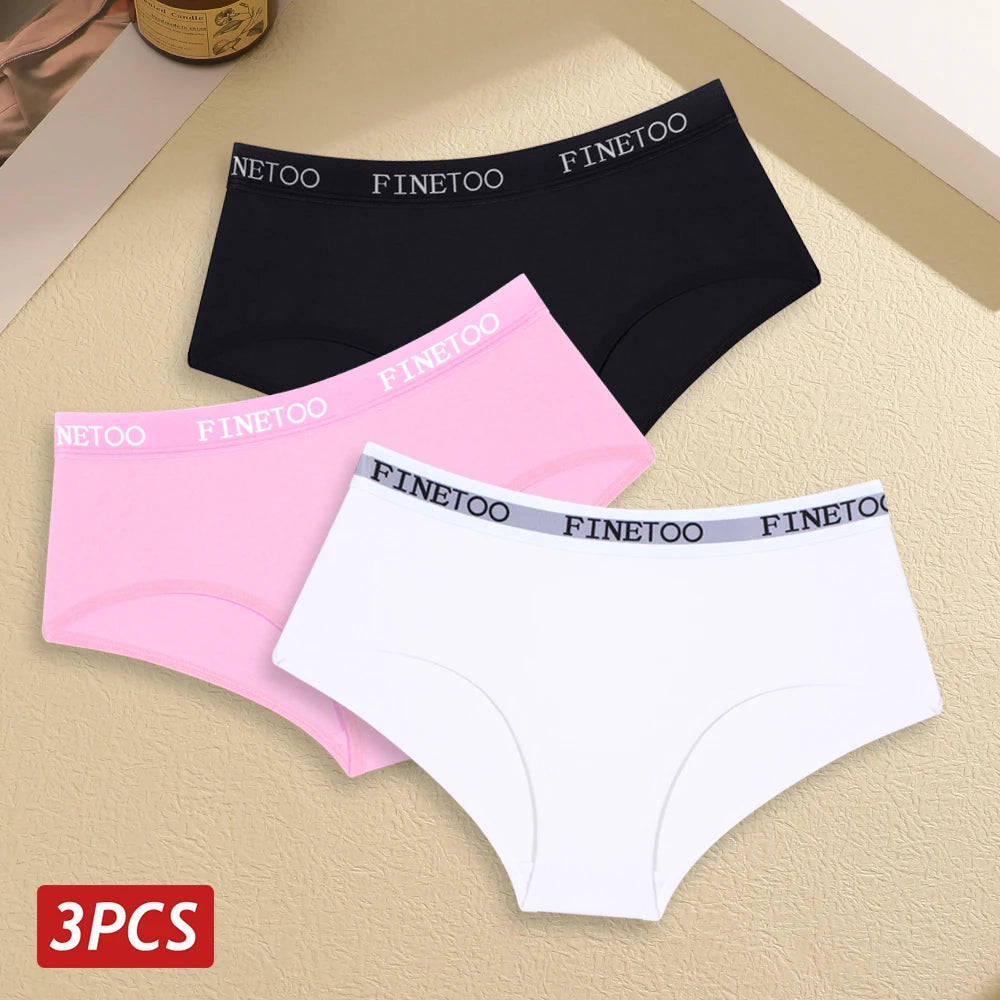 Set de 3 Panties de Algodón Suave para Mujer