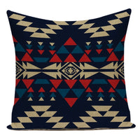 Boho Geometric Printed Throw Pillow Cover | Linen Cotton Cushion Case for Sofa