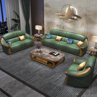Designer Leather Recliner Corner Sofa - First Layer Cowhide L-Shape