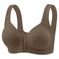 Sostén Sin Costuras FallSweet con Cierre Frontal - Bralette Push Up Sin Aro Cobertura Total