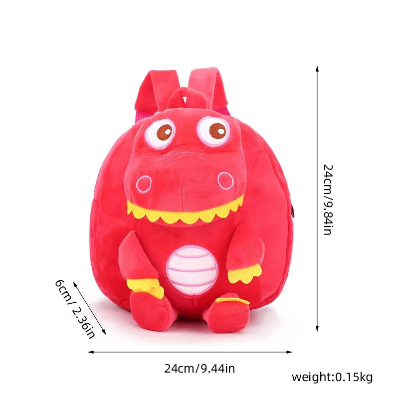 Soft Plush Dinosaur Toddler Backpack – Winter School Bag