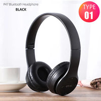 P47 Wireless Bluetooth Headphones – Foldable Over-Ear | HiFi Stereo Bass | Kids & Adults