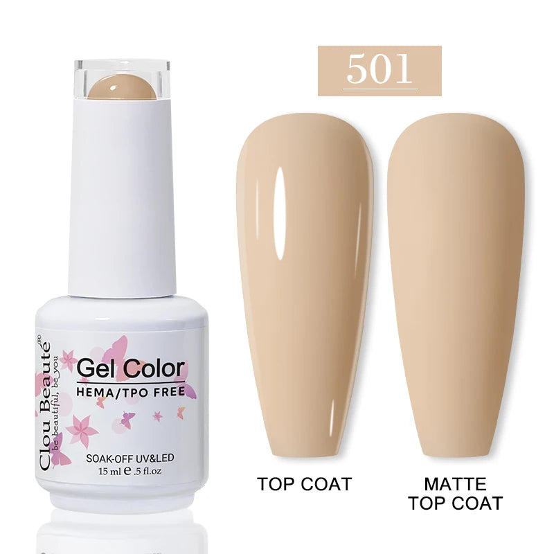 No-Wipe Top Coat & Sticky Base Coat UV Gel Polish — Long-Lasting, MSDS Certified, 15ml