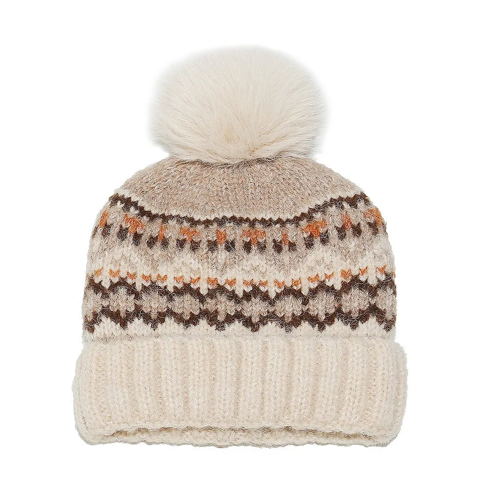 Gorro Slouchy Tejido a Crochet con Pompón - Beanie Artesanal de Invierno para Mujer