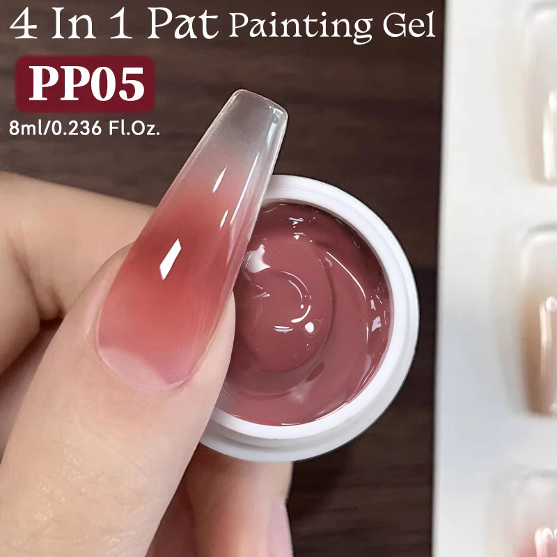 UR Sugar Nude Pink 4-in-1 Pat Gel – Gradient, Stamping, Painting & Liner | UV/LED | 8ml