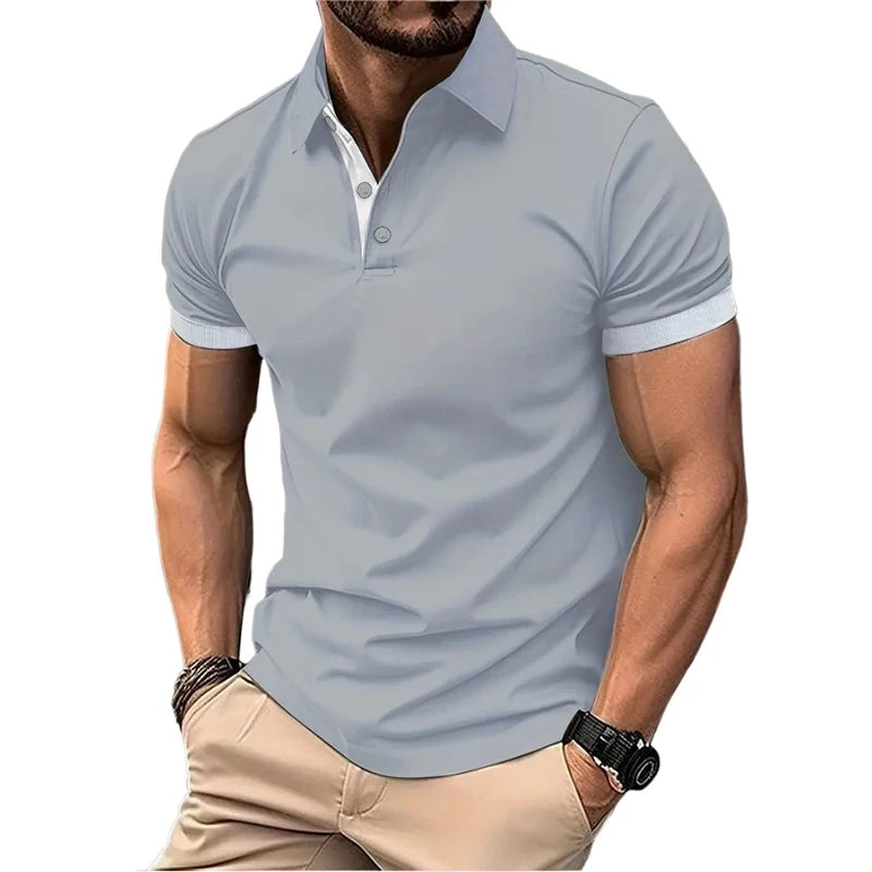 Lightweight Lapel Polo Shirt | Men’s Breathable Short Sleeve Summer Tee | M–5XL