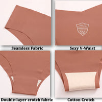 Set de 6 Panties Sin Costuras de Seda de Hielo Ultrafinas