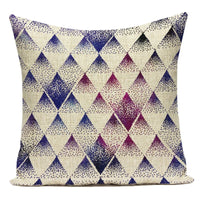 Boho Geometric Printed Throw Pillow Cover | Linen Cotton Cushion Case for Sofa