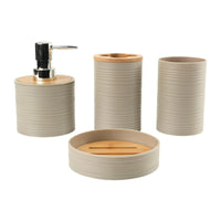 4-Piece Bathroom Accessories Set | Soap Dispenser, Toothbrush Holder, Cup & Soap Dish