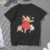 Women's Heidi Cartoon T-Shirt - Cute Casual Summer Tee
