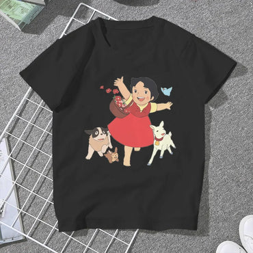 Women's Heidi Cartoon T-Shirt - Cute Casual Summer Tee