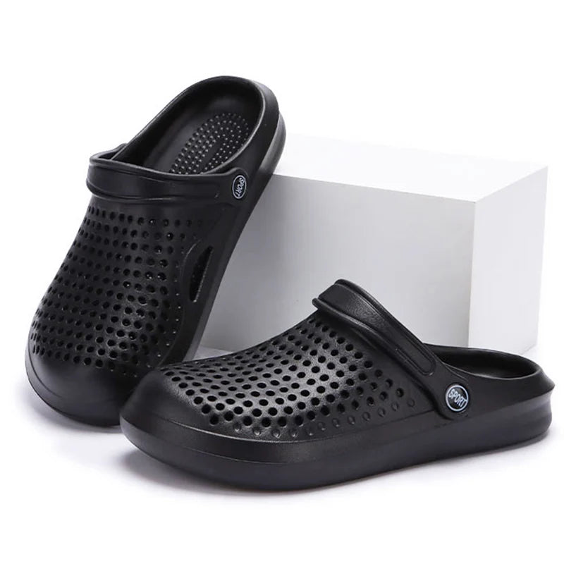 Women's Breathable EVA Flat Sandals | Hollow Out Non-Slip Beach Clogs | US 5–10.5
