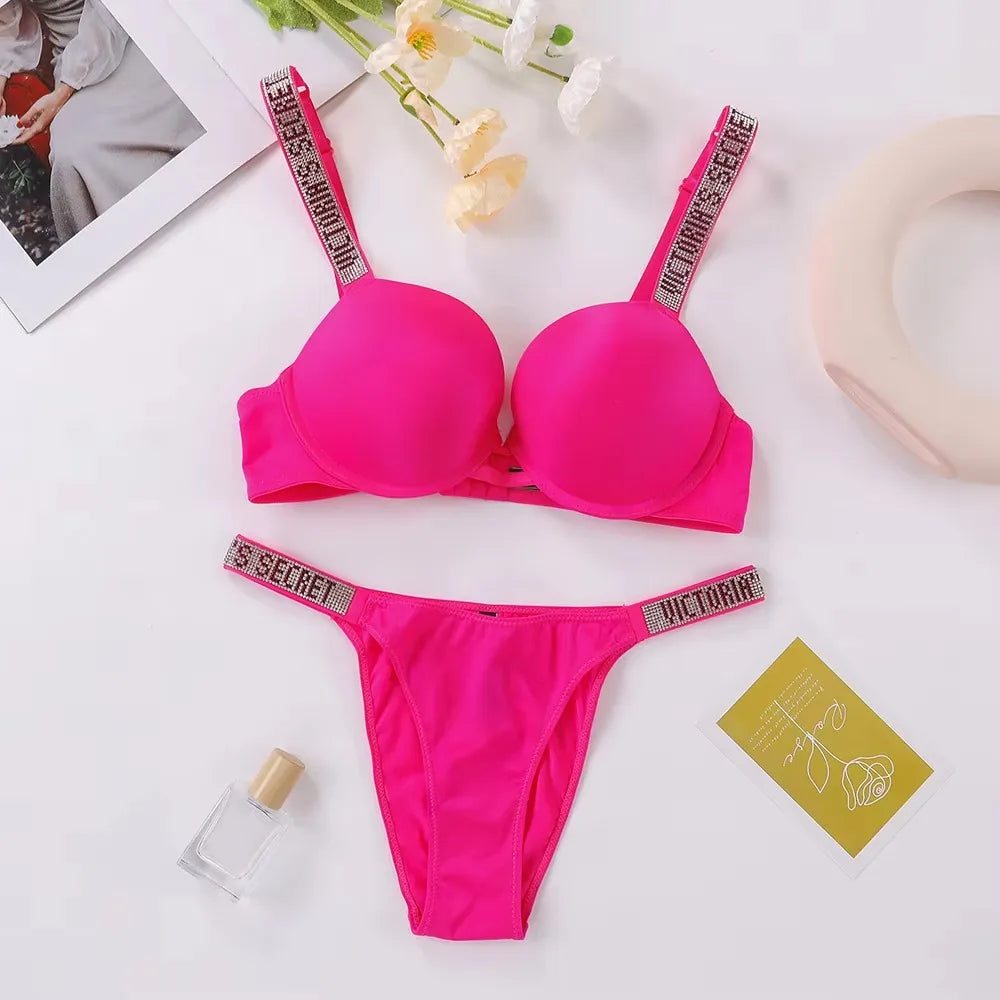 Women's Sexy Lingerie Set – Push-Up Bra & Panty | Soft, Breathable & Elegant