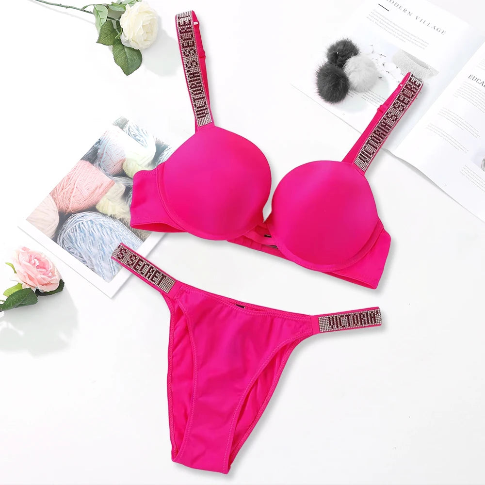 Women's Sexy Lingerie Set – Push-Up Bra & Panty | Soft, Breathable & Elegant