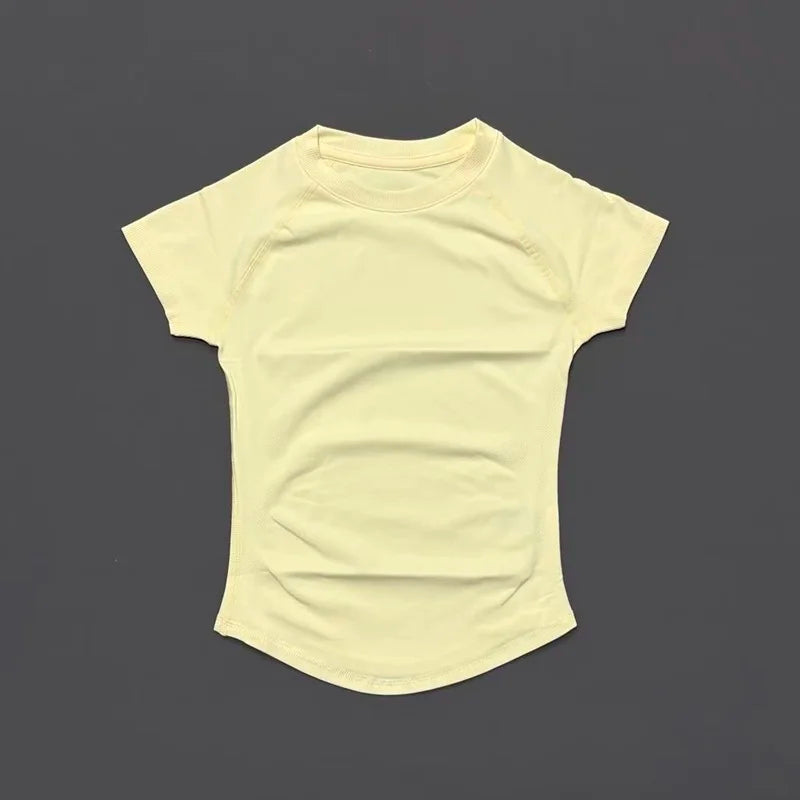 Women's Quick-Dry Sport T-Shirt – Short Sleeve Breathable Top for Yoga, Gym & Running | Slim Fit Activewear