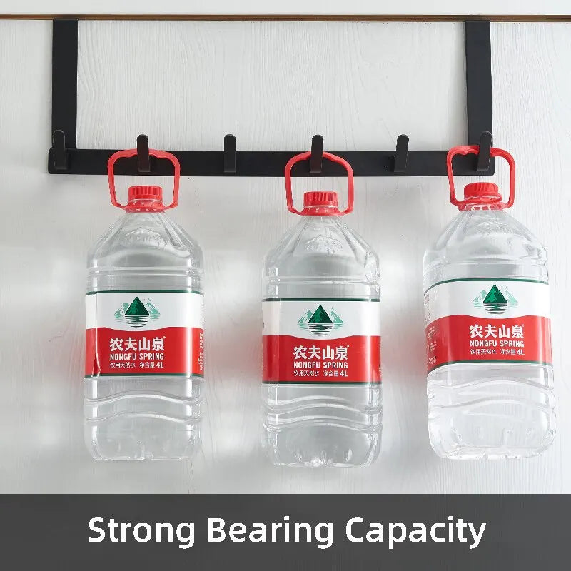 5-Hook Over-the-Door Organizer Rack | Clothes, Coats, Towels & Hats Hanger