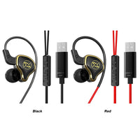 Wired Headphones With Microphone Wired Remote Control Earphones Noise Cancelling PET Diaphragm for PC Computer PS4 PS5