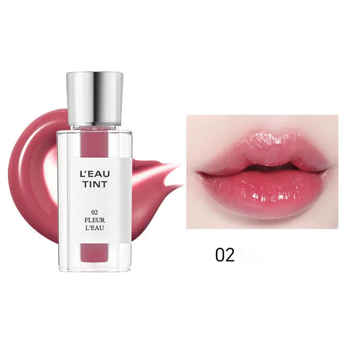 Water-Based Lip Tint — High Shine, Non-Sticky, Glass-Lip Finish, 4.5g